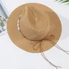 Cappello Panama in rilievo bohémien per donne Summer UV Protection Hats Beach Ladies Ladies Holiday Gifts Wholesale all'ingrosso