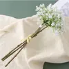 Decorative Flowers & Wreaths Bunch 3 Stems White Gypsophila Artificial Flower Bridal Wedding Bouquet Home Decor Fake FlowersDecorative