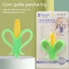 Lervanla Silicone Single Toy Corn Peach Fruit Molar Stick Born Baby Teether 220607