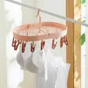 Clothing & Wardrobe Storage Multi Clip Hanger Drying Socks Underwear Baby Hanging Clothes Rack Household Balcony Can Be Folded And RotatedCl