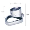Dispositivo di castità NXY Frrk 98 Anello ad arco Nuovo apparecchio maschio cilindrico corto in acciaio inossidabile 0416