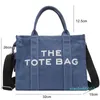 Projektantka-wysoka płótno na płótnie o dużej pojemności dla kobiet torby na ramiona torby kupujące