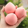 1pcs peach مستحضرات تجميل النتفاء الإسفنجة اللطيفة