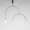 Lampes suspendues Lustre postmoderne Lumières Designer Lignes géométriques Nordic Loft Chambre Éclairage minimaliste Cuisine HangingPendant