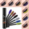 Mascara Doré Imperméable Longue Durée Coloré Smudgeproof Séchage Rapide Cils Curling Allongement Épais Cils Pâte Beauté Maquillage pour Femmes et Filles