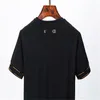 Mode ny lyxdesigner herr t-shirts kort ärm avslappnad komfort bomull luft permeabilitet svartvitt valfritt 666687