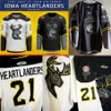 VipCeoMit ECHL 2021-22 Iowa Heartlanders New Uniforms Jersey Custom Mens Womens Youth Home Away Hockey Jersey Bianco Nero