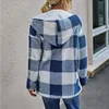 Damenjacken, Winter, doppelseitig, kann Mantel tragen, Damenjacke mit offener Vorderseite, Sherpa-Hoodie, flauschige Fleece-Kapuze, Oberbekleidung, Manteau