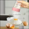 Baking Pastry Tools Bakeware Kitchen Dining Bar Home Garden Plastic Sieve Cup Powder Flour Mesh For Cakes D Dhtdl