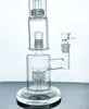 Varumärkesrök förångare Bong Glass Tube med bashoppning Bubbler 1 Birdcage Perc 18mm kontakt