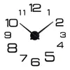 Zegar ścienny Nowoczesne 3D Big Kwarc zegarki zegarkowe salon Duża dekoracja domu martwą życie okrągłe naklejki DIY 220606