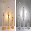 Party Decoratie 10 stks/Lot Acryl Crystal Wedding Centerpunt Tall Flower Stand Road Lead Table Decor Supply Decorations Elparty