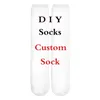 Tessffel 3D Impressa Diy Clothing Moda Men S And Women Socks de algodão Socks Autumn Winter Leisure Long Sports Style7 220707