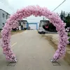 Artificial Cherry Blossom Fake Flower Garland White Pink Red Purple Available 1 M/Pcs for Wedding DIY Decoration 0426