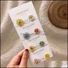 Charm Earrings Jewelry Korean Cute Small Flower Stud For Women Frh And Sweet Statement Earring Girl Drop Delivery 2021 8Jrvh
