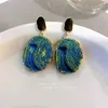 Серьги для женщин Vantage Abstract Abstract Natural Stone Dangle для женщин Van Gogh