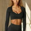 New Sexy Thread Long Short Sleeves Yoga Top Fitness Women Run Sports Leggings Pants Outdoor Beauty Back Sling bra J220706