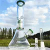 12 tum svamp eller geléfiskfilter Hookah Glass Bong Recycler Pipes Water Bongs Smoke Pipe 14mm Bowl