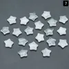 15mm Natuursteen Pentagram Standbeeld Rozenkwarts Amethist Healing Crystal Edelstenen Sterpatroon Mini Ornament Aquarium Decor