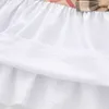 فستان طفلة للبنات فستان بأكمام قصيرة للأطفال ملابس صيفية على طراز Preppy للفتيات 1 2 3 4 5 6 سنوات