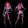 Ocasões especiais Esqueleto Rose Kids Infantil Halloween Devil Ghost Party Party Carnival Performance Scary traje bebê menina dia dos mortos 220826