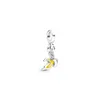 Novo 2021 100% 925 Sterling Silver Clover Bird Charm Fit Diy Mulheres Colar de pulseira Original Jewelry Gift1