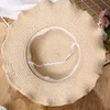 Girls Summer Hats Straw Baby Sun Hat With flowers Kids Summer Hat wave Brim Sunbonnet Children Straw Hats 220608