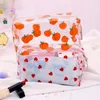 명확한 화장품 가방 PVC 여성을위한 투명 메이크업 가방 방수 지퍼 뷰티 케이스 케이스 여행용 가방 주최자 파우치 지갑