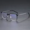 Męskie okulary przeciwsłoneczne tytanowe kwadratowe ramy na receptę okulary komputerowe blokowanie gier optycznych okularów 3607873
