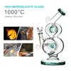 REANICE Blue Bongs Hookah Shisha Joint Bubbler In Water Pipes Glass Bong Ice Catcher Perks 14.5mm Bowl