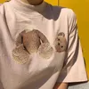 palms 2021 camiseta angel de algodão de manga curta moda masculina e feminina camiseta curta casal modelos masculino e feminino camiseta curta estampada de algodão
