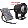 LED Sualtı Işık Partisi Dekorasyonu RGB 10W 12V Işıklar 16 Renk 1000lm Su Geçirmez IP68 Çeşme Havuz Lambası