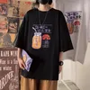 A Men039S TSHIRTS JAPANSKA HARAJUKU MEN Kvinnor Grafisk t -shirt Summer Loose Tshirt Ulzzang Korean Style Tee Tops Hip Hop Short 2028964