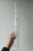 Narguilés de bong d'eau en verre clair/blanc de 16 pouces avec bras d'arbre bol en verre Perc tige inférieure tuyaux de fumée épais pour joint femelle de 18mm