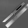 Высококачественный R6254 Flipper складной нож D2 Satin Tanto Point Blade TC4 Titanium сплав с углеродным волокном ручкой шариковой подшипник быстро открытые ножи для карманов EDC