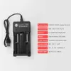 Caricabatteria universale USB 18650 a 2 slot per batterie ricaricabili Li-ion 18650 26650 14500 18650