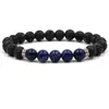 7 Chakra Yoga Stretch Bracelets Men Charm Black Lava Stone Beaded Bracelet for Women Jewelry Christmas Gift