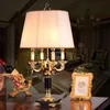 Lampade da tavolo di alta qualità Lussi di lusso Lampada Black Crystal Bedside Breve Breve decorazione moderna Lamptable