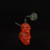 4 inch skull Glass water pipe bubble oil burner hookah dab rig bongs