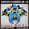 حقن قوالب جسم BMW S 1000RR 1000 RR S1000RR 09 10 11 12 13 14 2DH.2 S-1000RR S1000 RR 2000 2010 2012 2013 2014 S1000-RR 09-14 OEM Fairing Kit Shark Blue