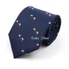 Aslan At Koala Ties Köpek Yahudi Dragonfly Sevimli Hayvan Karikatür 8cm Polyester Kravat Kırmızı Donanma Takım Tie Smokin Cravat Erkekler Aksesuar