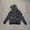 Men's casual camouflage Paneled hoodies sweatshirt bathing ape cardigan Hip Hop Letters Long Sleeve Shark Print women men Couples Hooded 23DQVSI