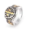 Moda Ze Stali Nierdzewnej Pierścionki Kolor Przywracanie Starożytnych Sposób Templariusza Mężczyźni Kobiety Knights Templar Cross Ring Men's Gift Jewel