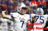 Nik1 NCAA College Jerseys SMU Mustangs 8 Reggie Roberson Jr. 83 Kylen Granson 7 Shane Buechele 2 Ke'Mon Freeman Custom Football Stitched