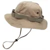 Berets Vintage Funkcjonalny prania kapelusz słoneczny z kieszonkowymi mężczyznami filtra przeciwsłoneczna retro bawełnianie narzędzi wiatru rybak na zewnątrz rybołówstwo Wend22