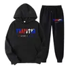 da uomo donna tute trapstar designer abbigliamento sportivo felpe con cappuccio pantaloni tuta con cappuccio patchwork nero tinta unita marca autunno inverno felpa con cappuccio set da uomo /S/M/L/XL/XXL/XXXL