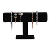 Vintage velours Bracelet chaîne montre T Bar support bijoux organisateur dur présentoir support Displa 220624