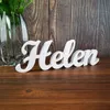 Personalized Factory Production Speed Fast Wooden Wedding Decoration Letters Custom 12cm high name table sign D220618