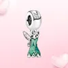 New Popular 925 Sterling Silver Jewelry Beads Silver Charm Tinker Bell Pendant Fairytale Castle for Original Pandora Necklaces Women Fashion Jewelry Gifts