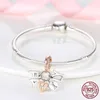 925 Sterling Silver Ciondola il fascino fai da te a forma di cuore ciondola i ciondoli per la mamma figlio figlia sorella amico Bead Fit Pandora Charms braccialetto accessori gioielli fai da te